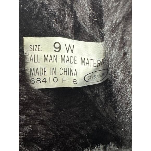 Walkables Comfort Shoes Black Front Zip Lined Winter Heel Boots Size 9 - Picture 3 of 12